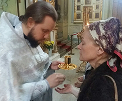 В Покровском соборе совершено таинство Елеосвящения (Соборования)
