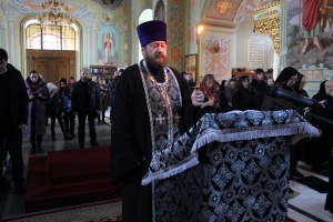 Великое повечерие с чтением канона преподобного Андрея Критского. Вторник 1-й седмицы Великого поста