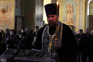 Великое повечерие с чтением канона преподобного Андрея Критского. Понедельник 1-й седмицы Великого поста