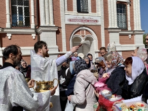 Освящение пасхальной снеди