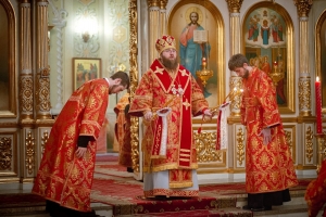 Канун Недели 6-й по Пасхе. Архиерейское богослужение
