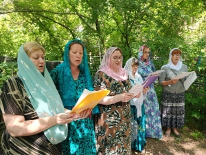 Панихида на Воскресенском кладбище