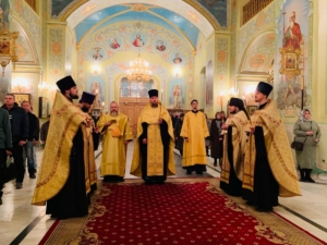 Канун Недели 27-й по Пятидесятнице, дня памяти преподобного Саввы Освященного