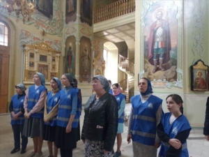 Подготовка собора к празднику Светлого Христова Воскресения