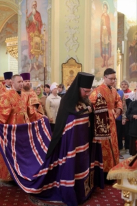 Епископ Тарасий совершил Божественную литургию у ковчега с мощами великомученика Георгия Победоносца