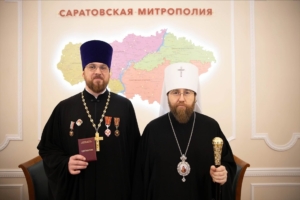 Настоятель собора удостоен Медали Саратовской митрополии «Спас Нерукотворный» II степени