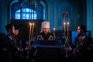 Митрополит Игнатий совершил великое повечерие с чтением Великого покаянного канона преподобного Андрея Критского