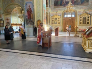 В нашем соборе было совершено молебное пение пред экзаменами