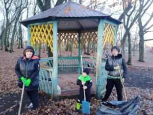 Субботник в лагере "Солнечный"