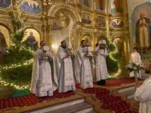 Ночная литургия в праздник Рождества Христова